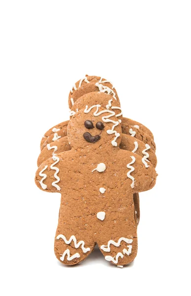 Christmas pepparkaksgubbe isolerade — Stockfoto