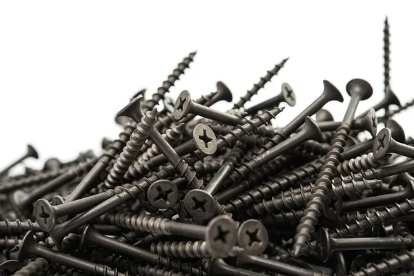 Metal screws isolated — Stock Photo, Image