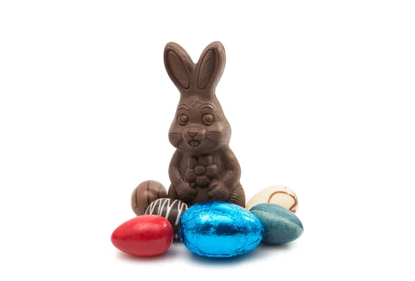 Chocolate bunny isolated — Stock Photo, Image