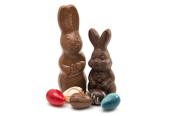 Chocolade bunny geïsoleerd — Stockfoto