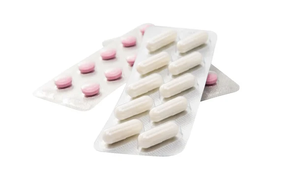 Embalagem pílulas medicação — Fotografia de Stock