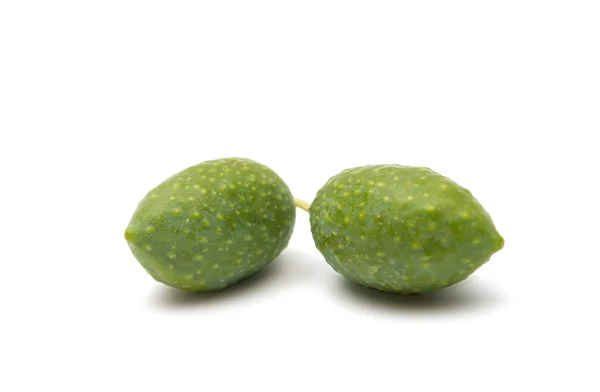 Zielone oliwki zielone — Zdjęcie stockowe