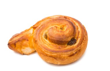 İzole taze lezzetli çörekler 