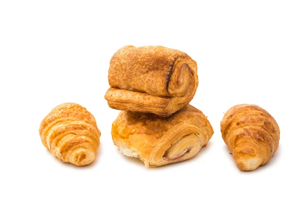 Färska välsmakande bullar isolerade — Stockfoto