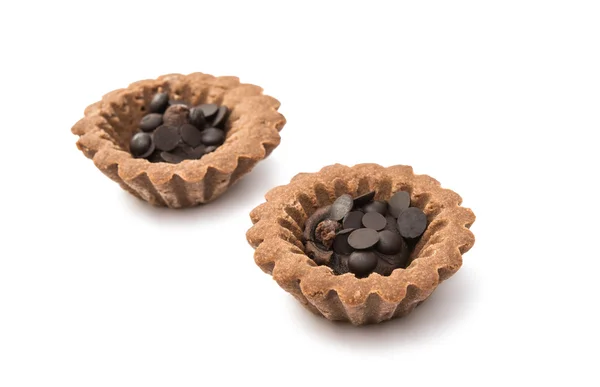 Desszert csokoládé tartlets — Stock Fotó