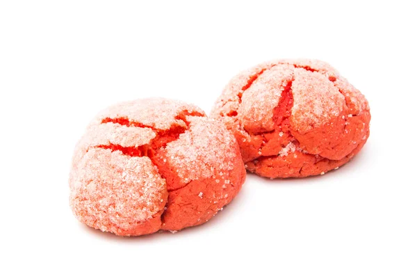 Red cookies dessert — Stock Photo, Image