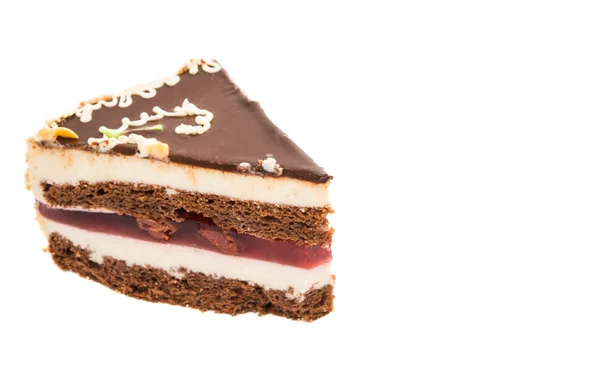 Trozo de pastel de chocolate — Foto de Stock