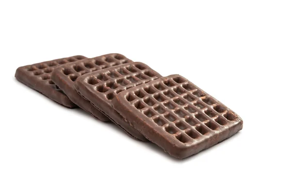 Biscuits avec glaçage au chocolat — Photo