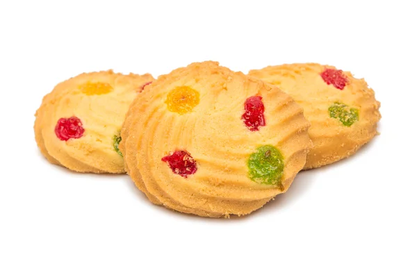 Soubor cookie izolované pečený — Stock fotografie