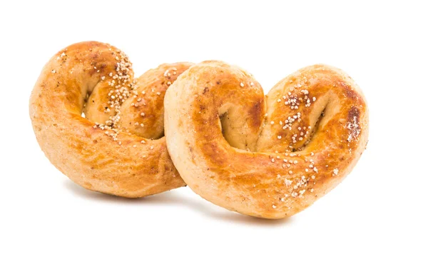 Baked pretzel baked — Stock Photo, Image