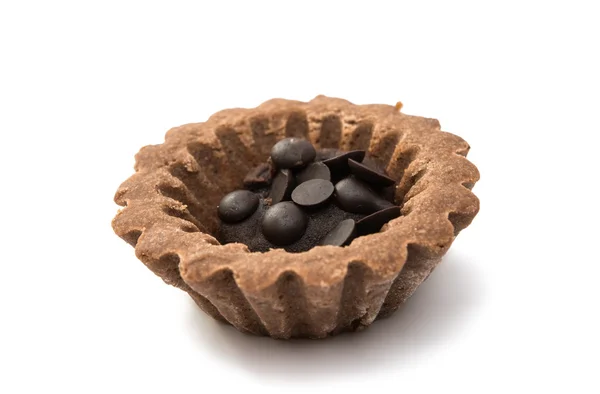 Тарталетки шоколад кондитерської — стокове фото