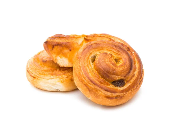 Verse lekkere broodjes, geïsoleerd — Stockfoto