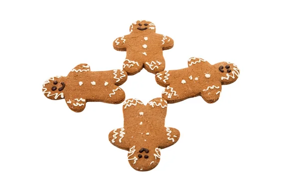 Gingerbread man Boże Narodzenie — Zdjęcie stockowe