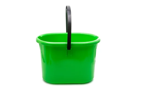 孤立的绿色桶 — 图库照片