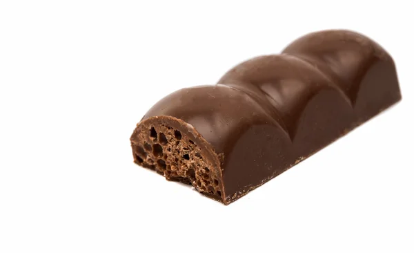Barra de chocolate marrom — Fotografia de Stock