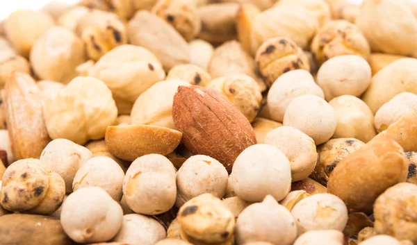 Chickpeas, nuts, yellow peas — Stock Photo, Image