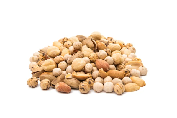 Chickpeas, nuts, yellow peas — Stock Photo, Image