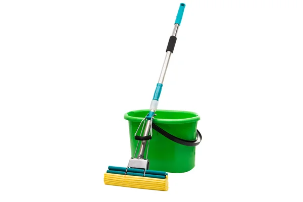 Mop con un secchio — Foto Stock