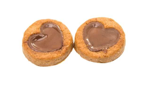 Chocolade biscuit koekjes — Stockfoto