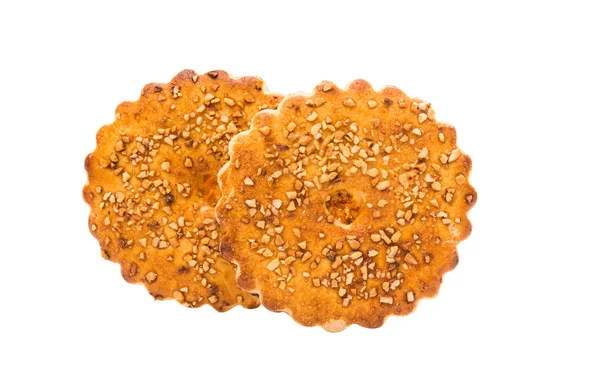 Koekjes met pinda's geïsoleerd — Stockfoto