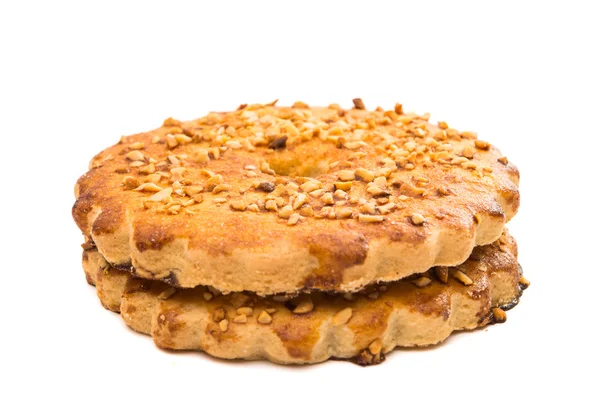 Печиво з арахісом ізольоване — стокове фото
