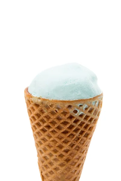 Crème glacée dans une tasse à gaufres — Photo