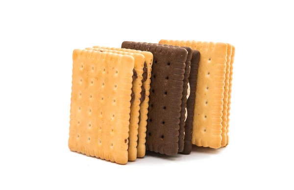 Biscuit sandwich crackers — Stock Photo, Image