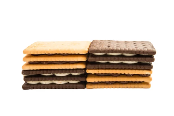 Biscuit sandwich crackers — Stock Photo, Image