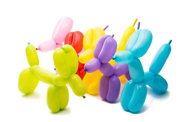 Zabawki, balony na białym tle Zdjęcie Stockowe