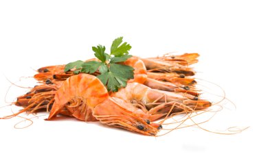 haşlanmış karides pişmiş