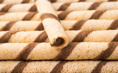 gofret çikolata rulolar 