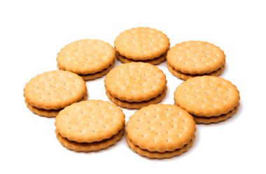 Sandviç Bisküvi, çikolata ile dolu