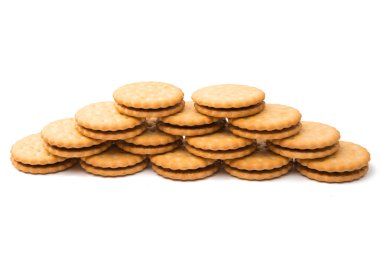 Sandviç Bisküvi, çikolata ile dolu