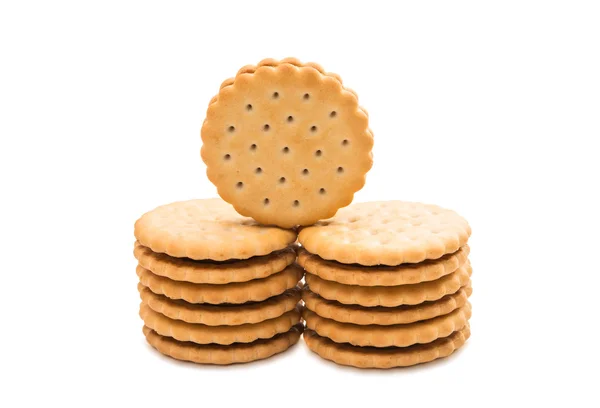 Sandwich koekjes, gevuld met chocolade — Stockfoto