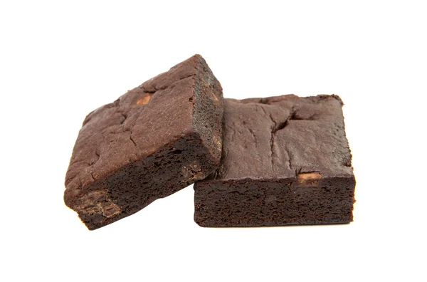 Barna csokoládé Brownie — Stock Fotó