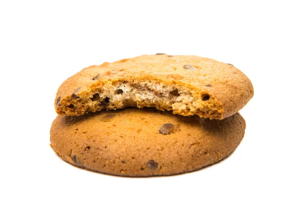 Galletas de chocolate crujiente con leche — Foto de Stock