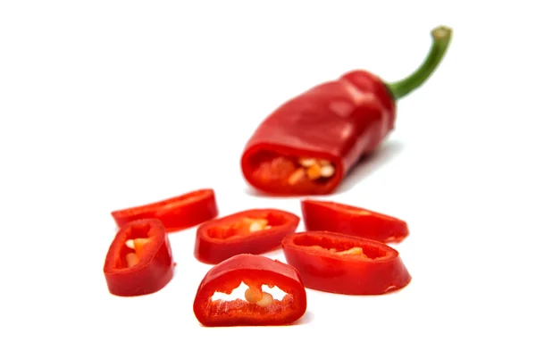 Rode chilipepertjes — Stockfoto