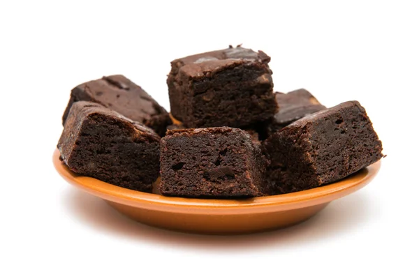 Csokoládé brownies élelmiszer — Stock Fotó
