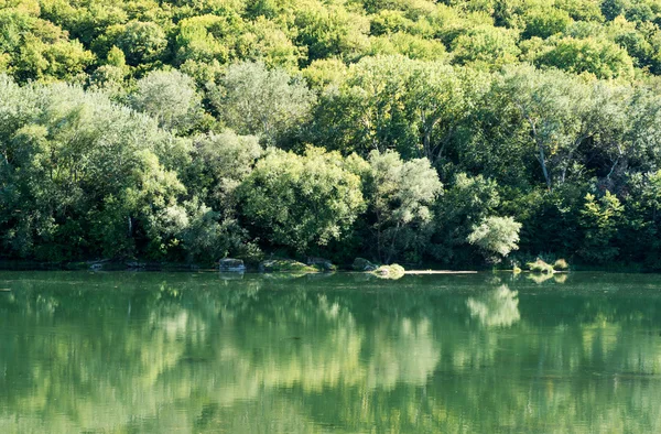 Paysage estival de la rivière Dniester — Photo