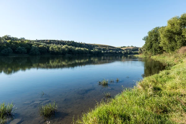 Paisagem de verão margem do rio — Fotografia de Stock