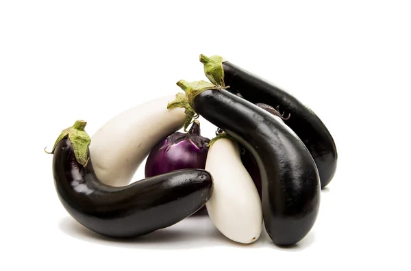 Aubergine vegetarisch eten — Stockfoto