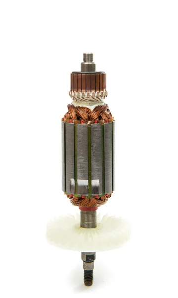 Rotor de motor elétrico isolado — Fotografia de Stock