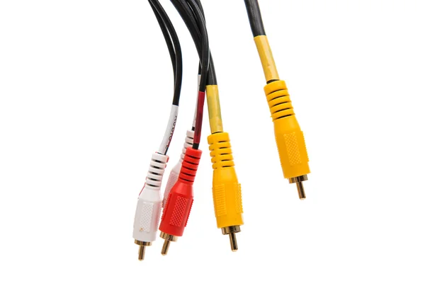 Video Audio connectors isolated — Stock Photo, Image