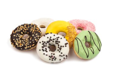 çörek izole renkli sır içinde 