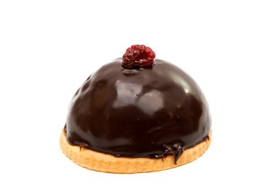 Çikolatalı puding izole 