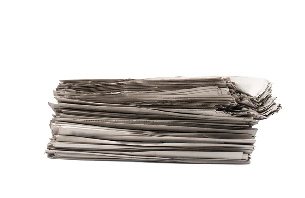Gazeteler closeup yığını — Stok fotoğraf