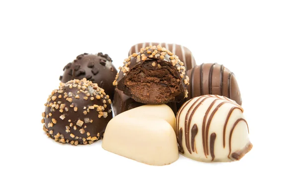 Dulces de chocolate belgas aislados —  Fotos de Stock