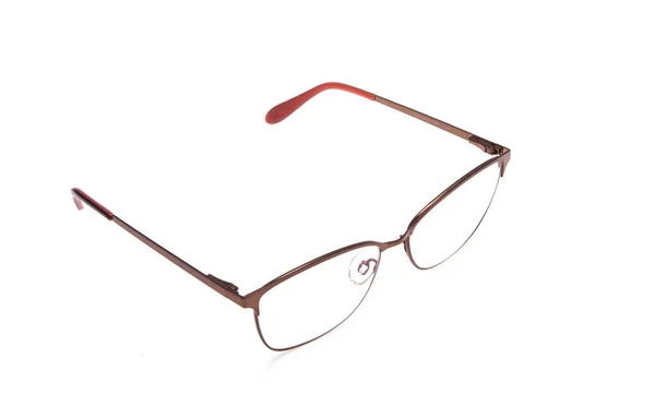 白い背景に隔離されたメガネ — ストック写真