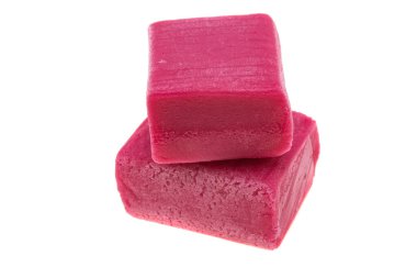 Beyaz arkaplanda izole edilmiş sakız çiğneme