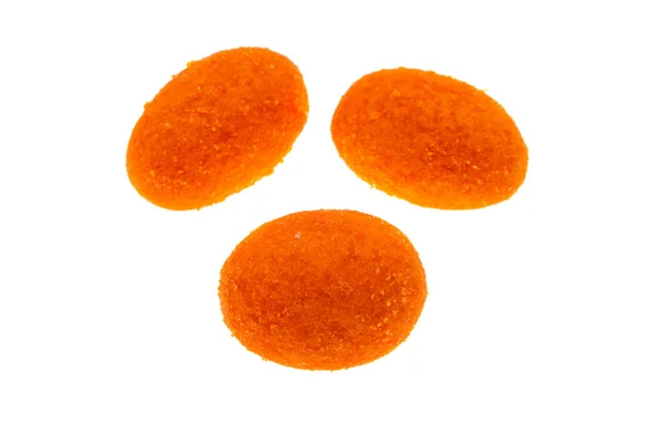 Roasted Peanuts Orange Shell Isolated White Background — Stock Photo, Image